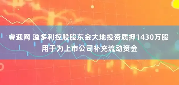 睿迎网 溢多利控股股东金大地投资质押1430万股 用于为上市公司补充流动资金
